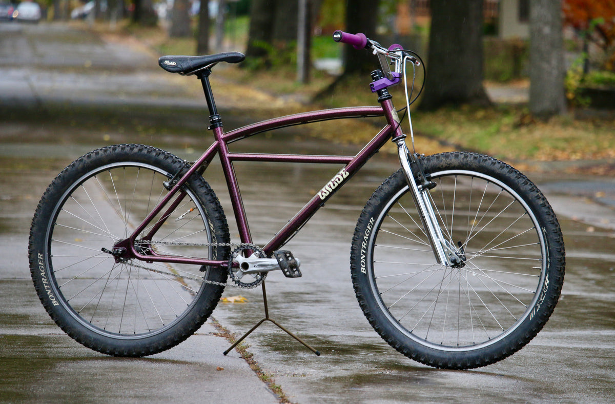 WILDE BICYCLE Moto-Cruiser Frame Set - Bass Boat Purple / Chrome