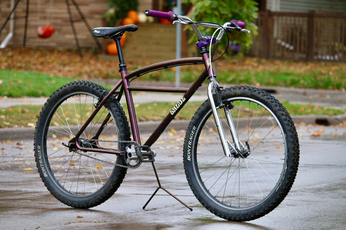 WILDE BICYCLE Moto-Cruiser Frame Set - Bass Boat Purple / Chrome